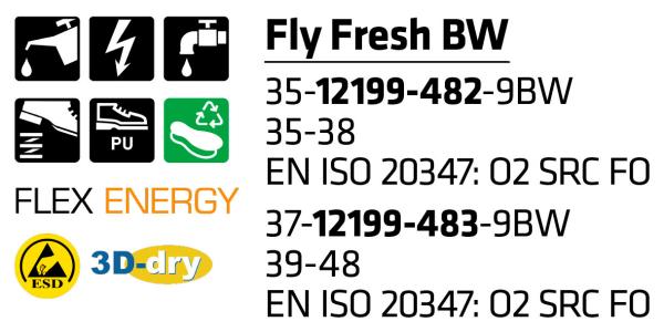 SIEVI FLY FRESH BW O2 Größe 39-48